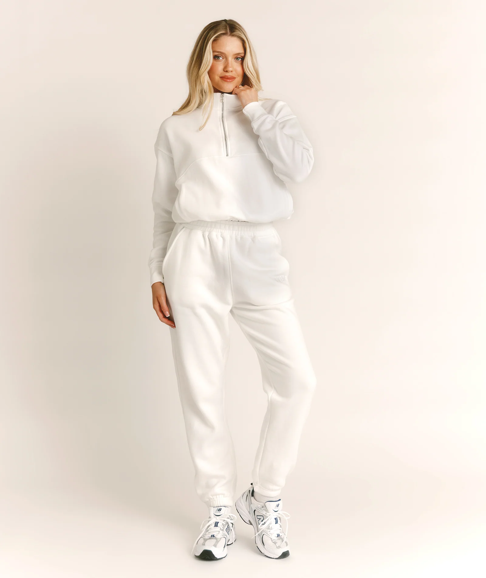 Bride Statement Quarter Zip Sweatshirt - White - Image 7