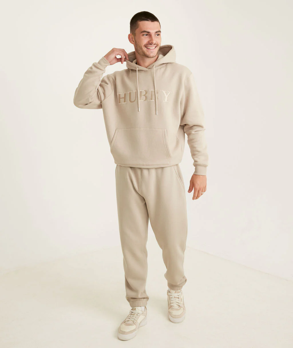 Hubby Hoodie - Stone - Image 3