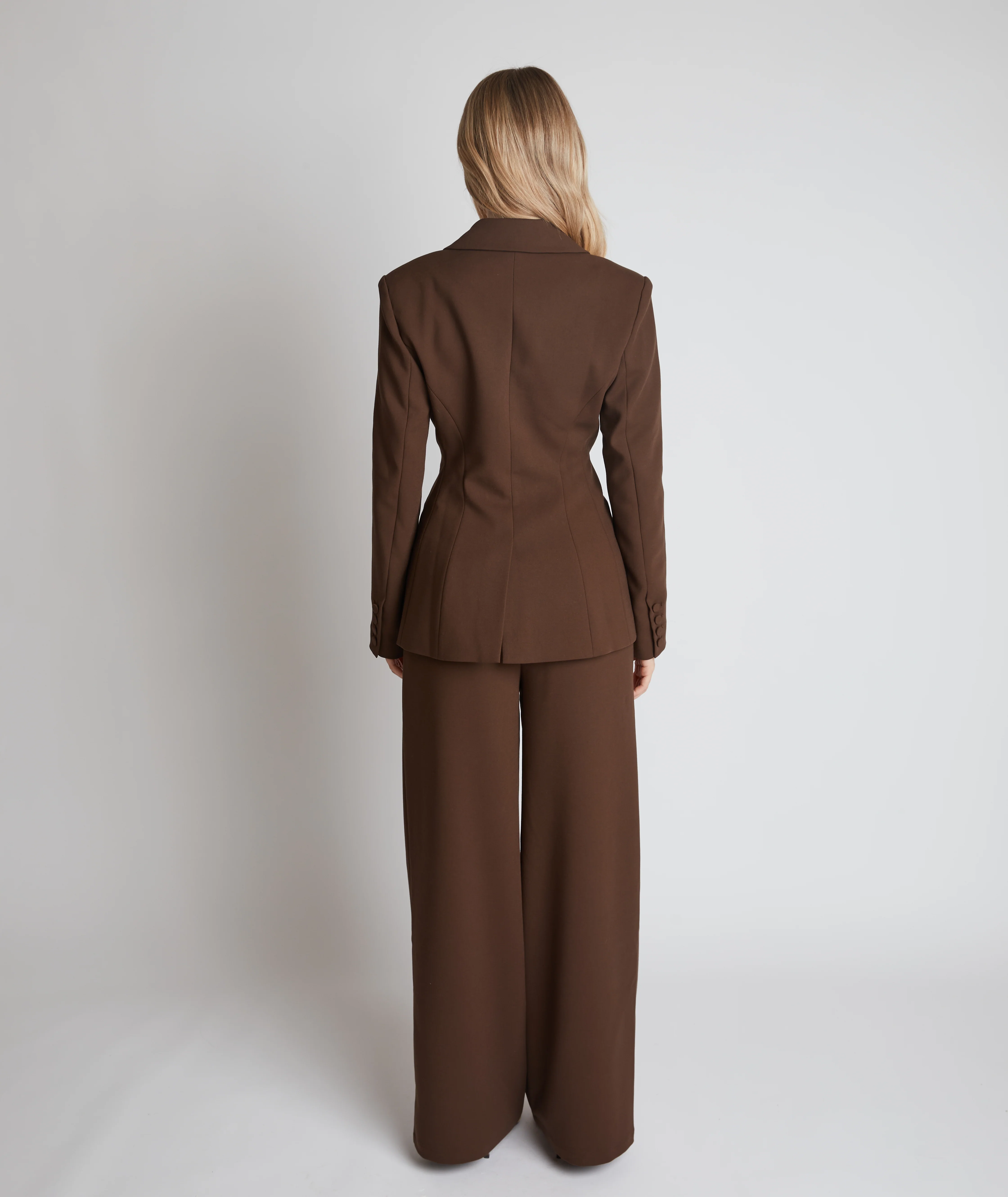 Tailored Pants - Chocolate Brown - Image 3