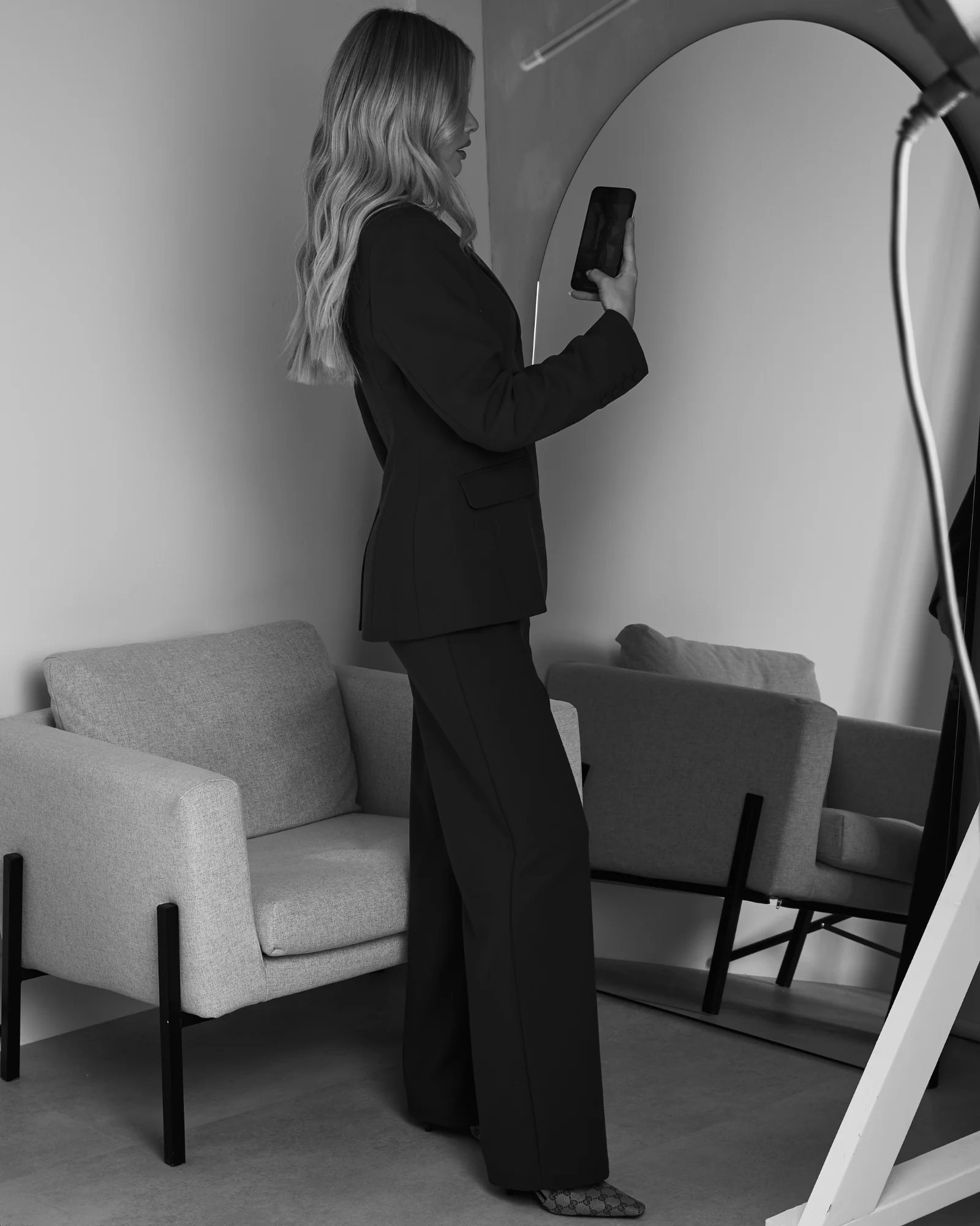 Tailored Pants - Chocolate Brown - Image 5