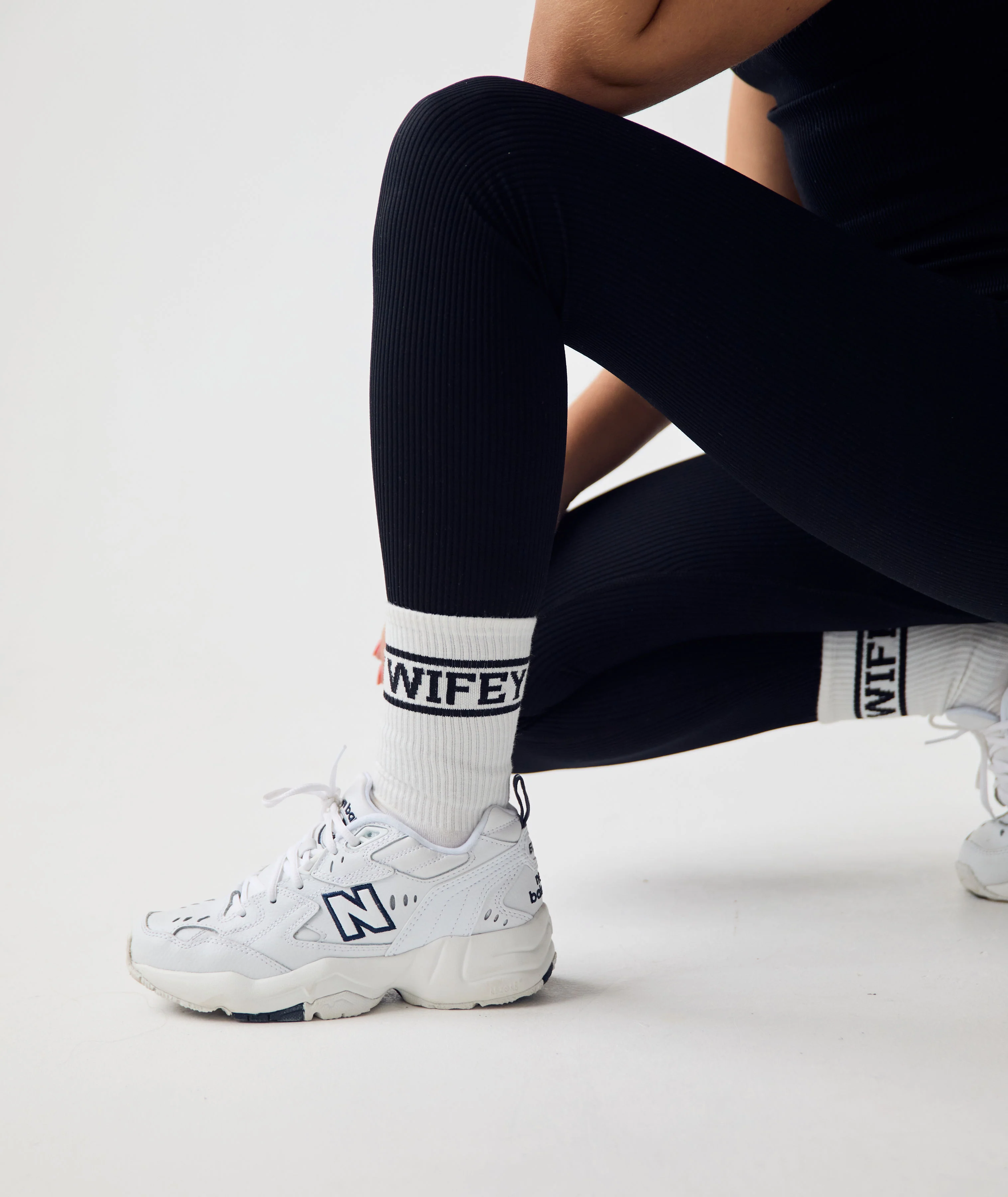 Wifey Socks - Black - Image 3