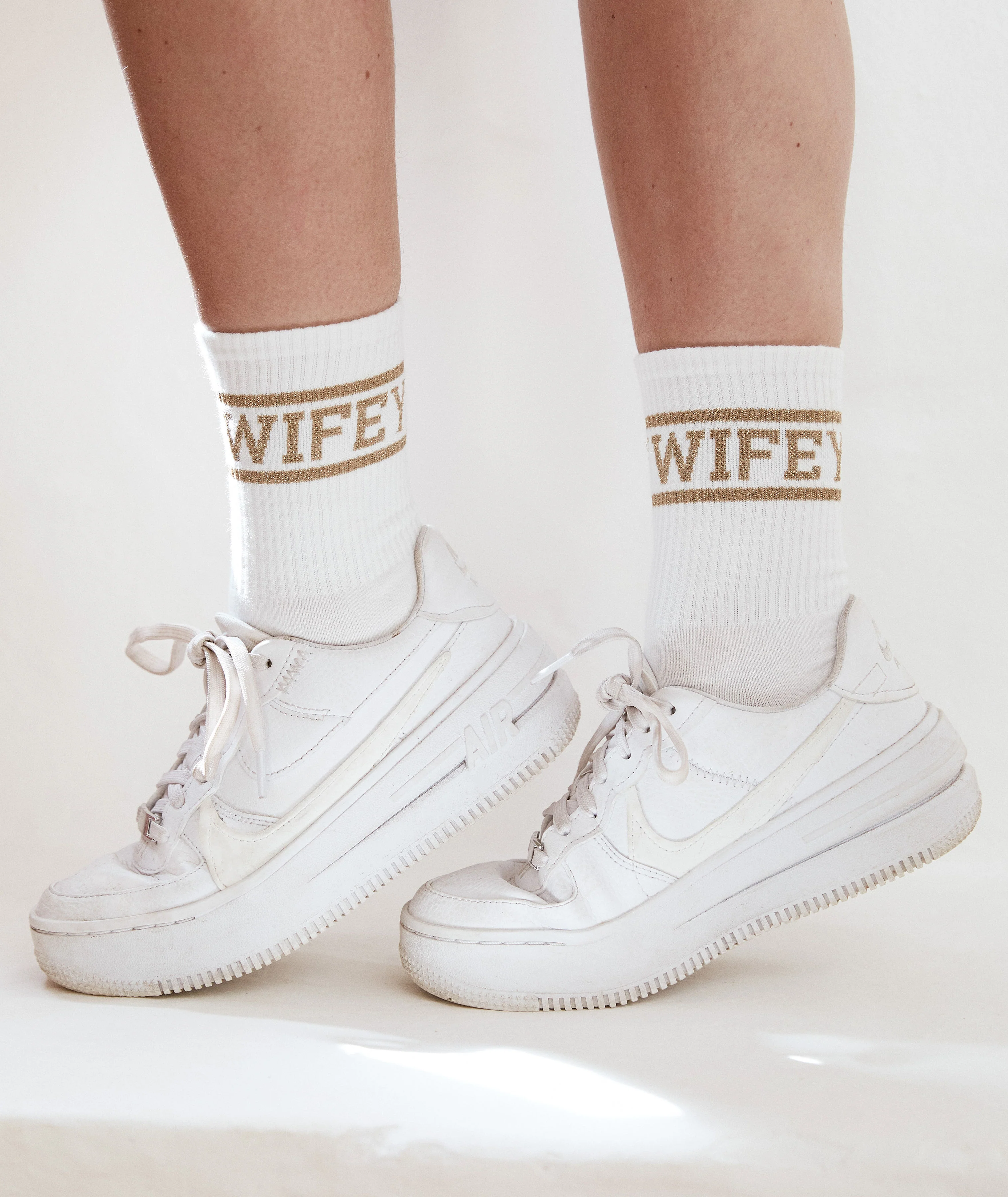 Wifey Socks - Gold - Image 4